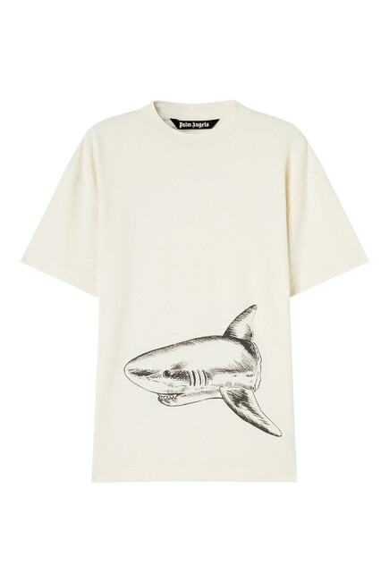 Broken Shark Print T-Shirt